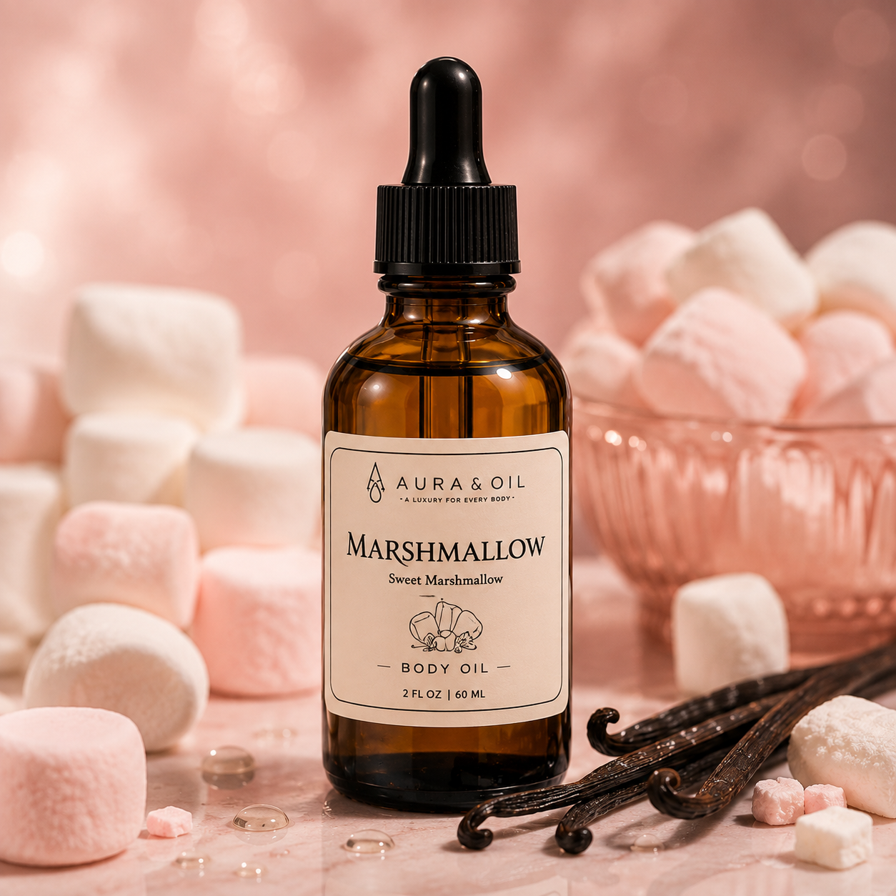 Aura & Oil Marshmallow Scented Body Oil
